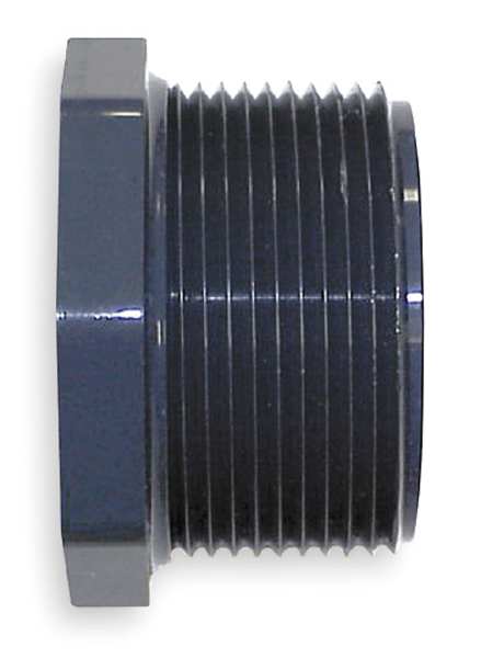 PVC Reducing Bushing, MNPT x FNPT, 4 in x 2 in Pipe Size