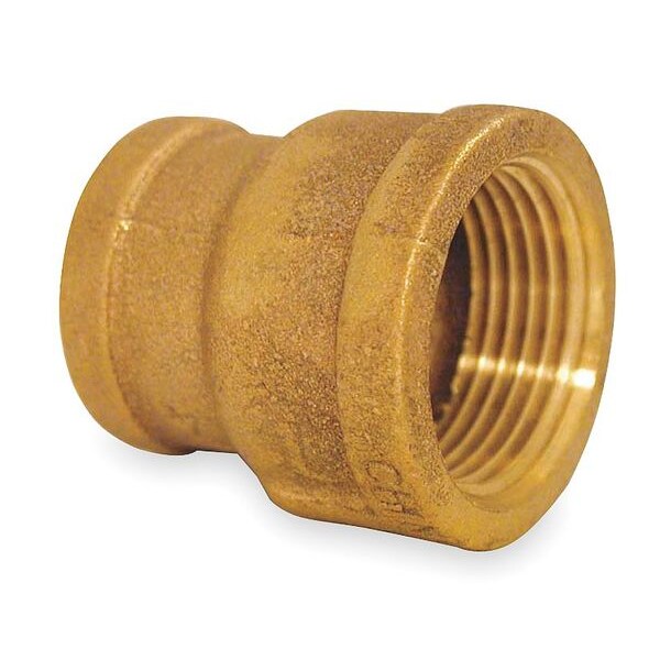 Red Brass Reducing Coupling, FNPT, 2