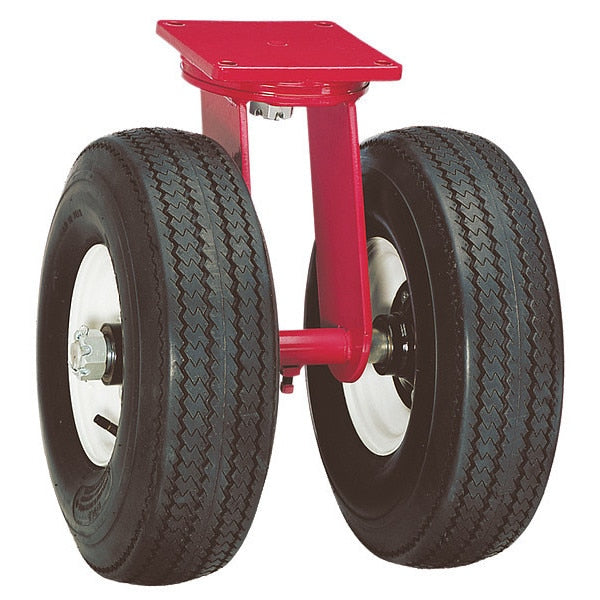 Dual Wheel Swivel Pnumatic Castrs, 12 in.