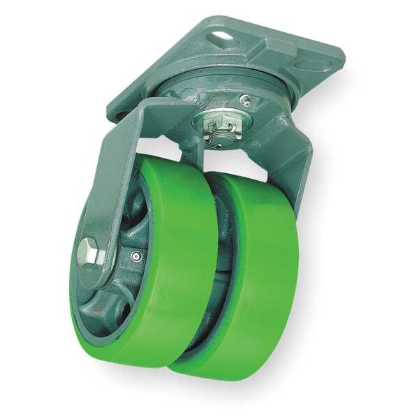 Dual Whel Castr, Plyurthan, 4 in., 1500 lb.