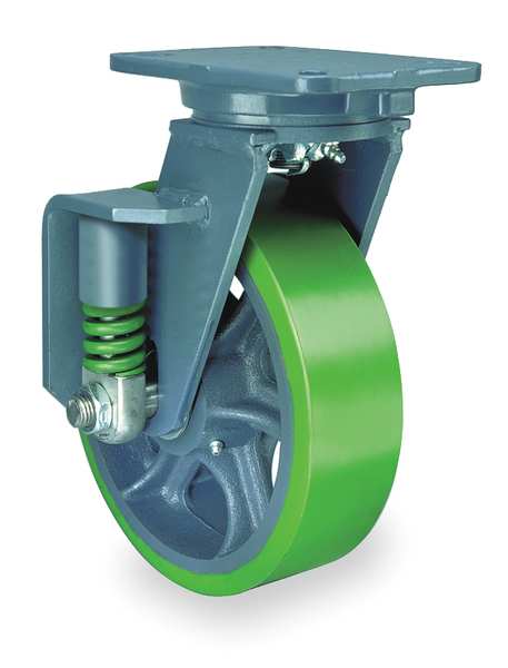 Swivel Plate Cstr, Plyurthan, 6 in, 1630 lb