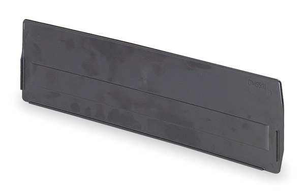 Plastic Divider, Black, 15 3/4 in L, 4 1/2 in W, 4 1/2 in H