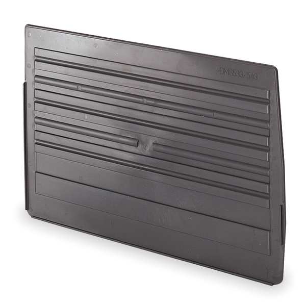 Plastic Divider, Black, 16 3/4 in L, 10 1/2 in W, 1/4 in H