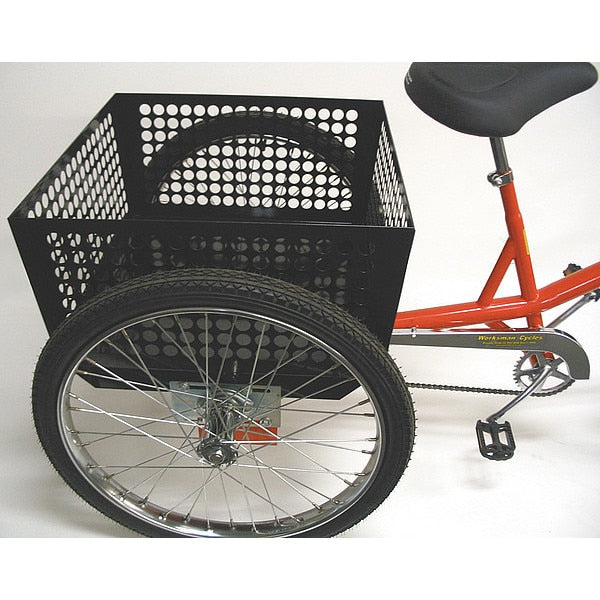 Perforated Steel Basket, 23 x 23 x 12 In.