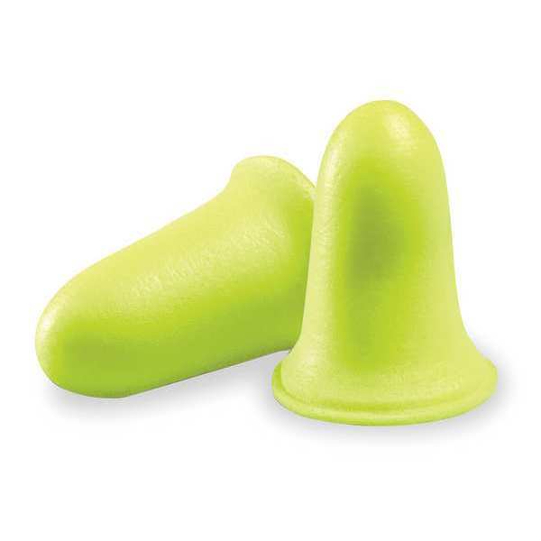 Disposable Uncorded Ear Plugs, Bell Shape, 33 dB, 200 Pairs, Yellow