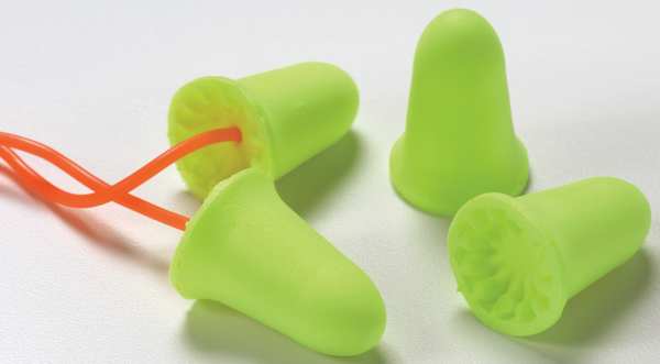 Disposable Uncorded Ear Plugs, Bell Shape, 33 dB, 200 Pairs, Yellow