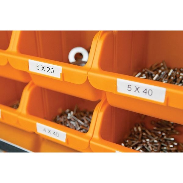 Rhinoâ¢ Label Cartridge, Black/White, 18 ft. L