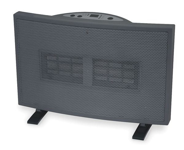 Portable Electric Heater, 1500W/750W, 120V AC, 1 Phase