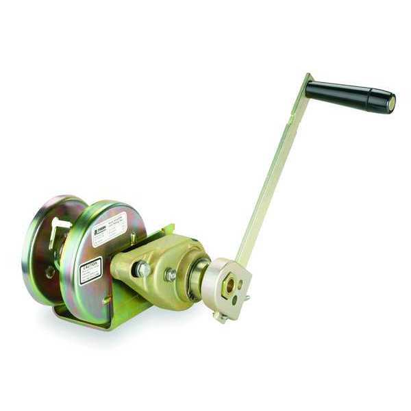 Hand Winch, Spur Gear, w/Brake, 2000 lb.