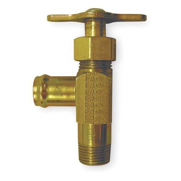 Drain Cock, Steel, MNPT x Hose, 3/8 In