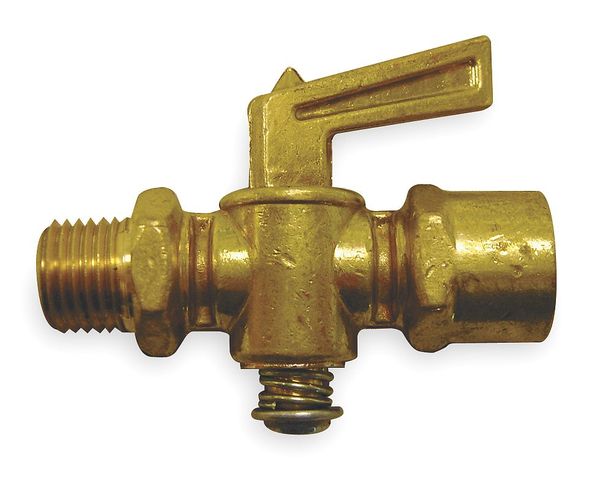 Truck Ground Plug Valve, 1/4 In, Brass