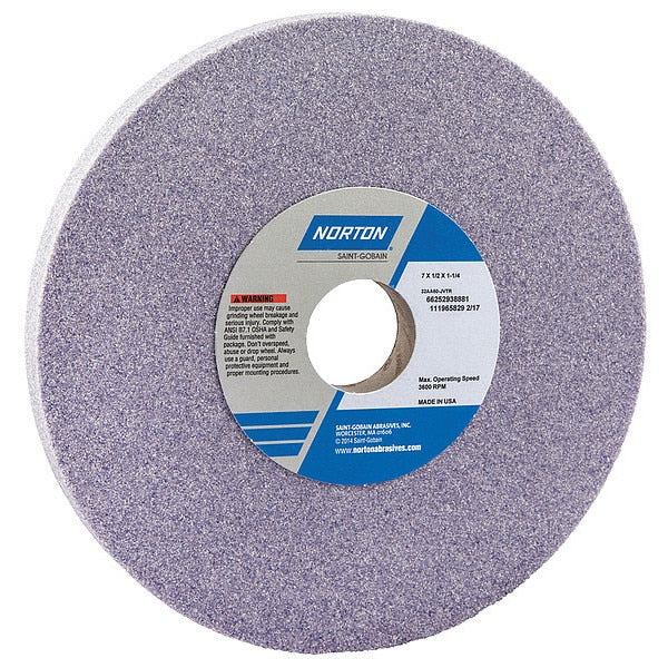 Grinding Wheel, T1, 7x1/2x1.25, AO, 60G, PK5