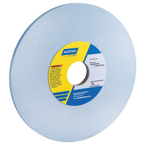 Grinding Wheel, T1, 7x1/4x1.25, CA, 100G, PK5
