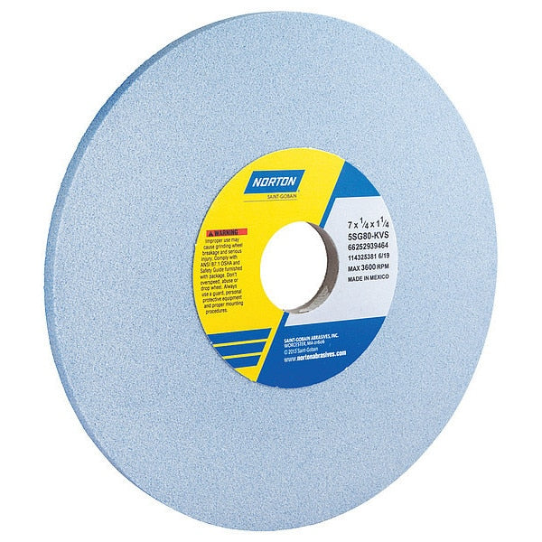 Grinding Wheel, T1, 7x1/4x1.25, CA, 80G, PK5