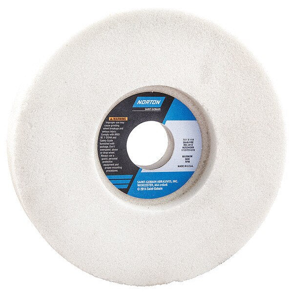 Grinding Wheel, 7x1x1.25, Rec1/S 3x1/2, PK5