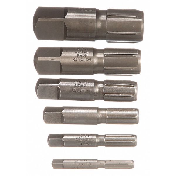 6 Piece Pipe Extractor Set for 1/8