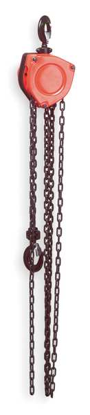 Manual Chain Hoist, 4000 lb., Lift 20 ft.