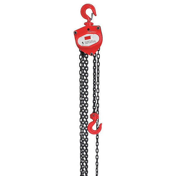 Manual Chain Hoist, 2000 lb., Lift 20 ft.