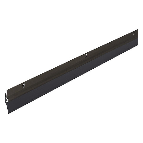 Door Sweep, 3 Ft L, PVC Vinyl, 1/4 In W