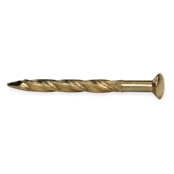 Nail, Brass, 1 1/4 In L, PK250