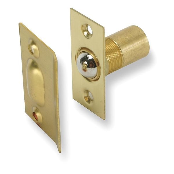 Grab Catch, Pull-to-Open, Roller, Catch/Latch Finish: Brass