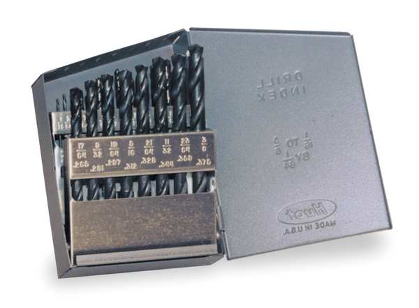 21PC 135Â° Heavy-Duty Screw Machine Lngth Drill Set Chicago-Latrobe 159 Steam Oxide HSS 1/16-3/8x1/64