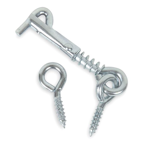 Eye Hook, Steel, Length 2 In, PK20