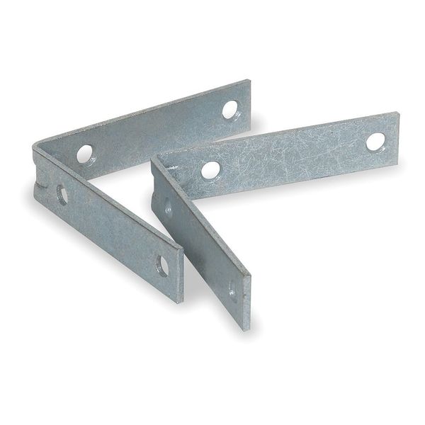 Corner Brace, Steel, 7/8 Wx4 In L, PK2