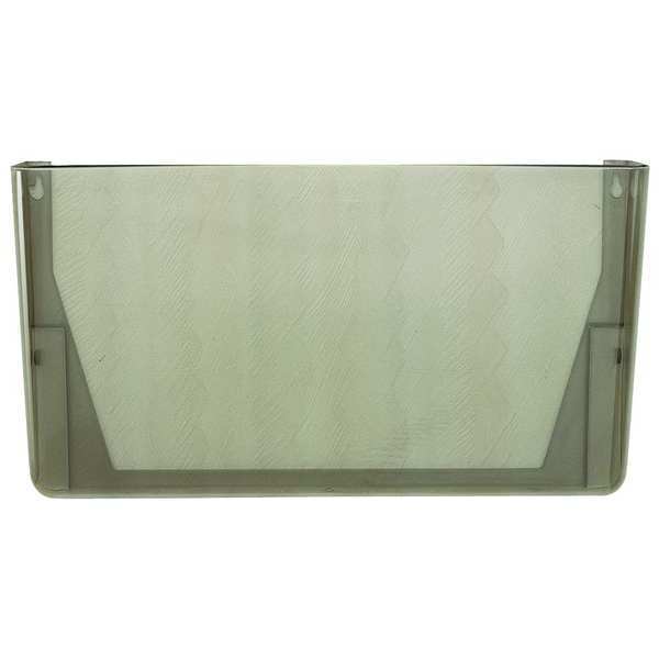 Wall Pocket, Letter, Smoke, 7 In H, PK3