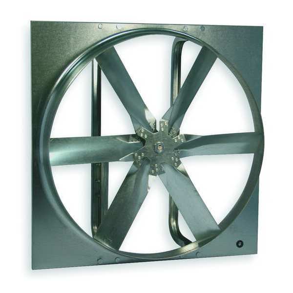 Medium Duty Exhaust Fan with Motor and Drive Package, 20 in Blade Dia, 208-230/460V AC, 3/4 hp