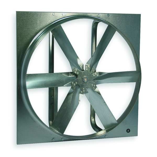 Standard Duty Exhaust Fan with Motor and Drive Package, 30 in Blade Dia, 208-230/460V AC, 1/4 hp