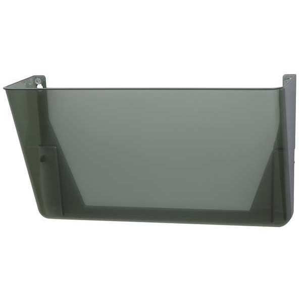 Wall Pocket, Letter, Smoke, 7Hx13W In, Smoke