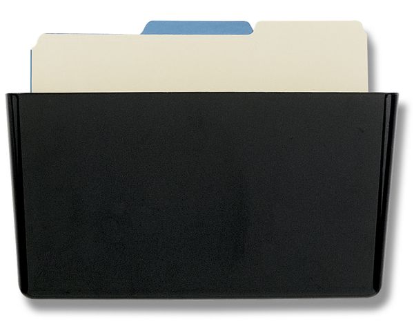 Wall Pocket, Letter, 7Hx13W, Black
