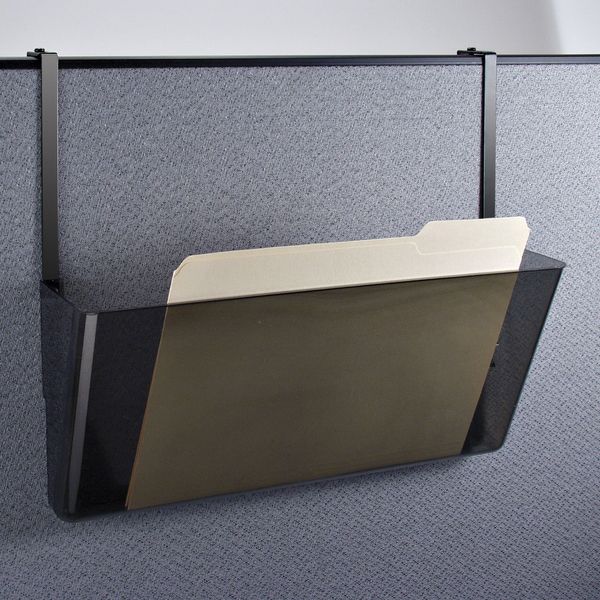 Wall Pocket, Legal, 7Hx16 1/3W In, Smoke
