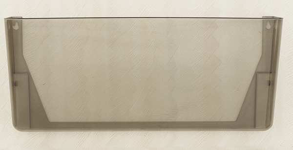 Wall Pocket, Legal, 7Hx16 1/3W In, Smoke