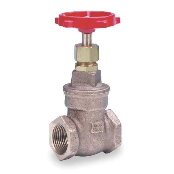 Gate Valve, Class 150, 1-1/2 In., Bronze