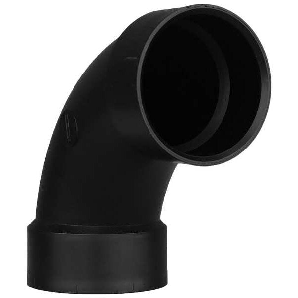 90 Deg Long Sweep Elbow, 3 In Hub