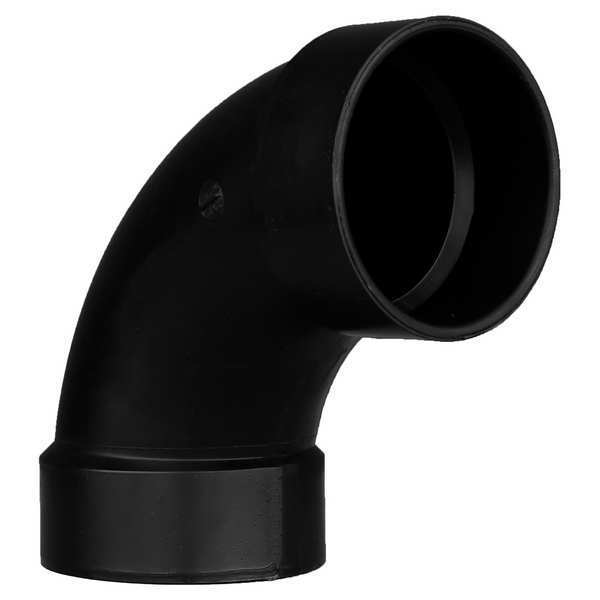 90 Deg Long Sweep Elbow, 4 In Hub