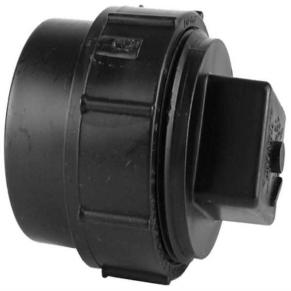 Cleanout Adapter w/Plug, 4 In FNPTxSpigot