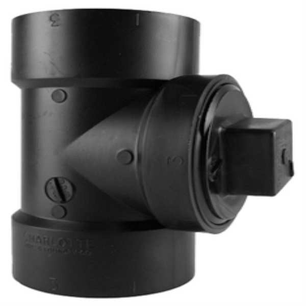 Cleanout Tee w/Plug, 2 In FNPT x Hub