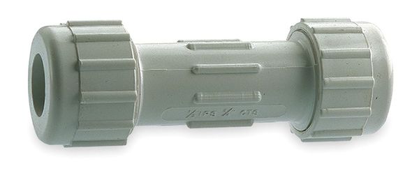 PVC Coupling, Compression, 1-1/4 in Pipe Size