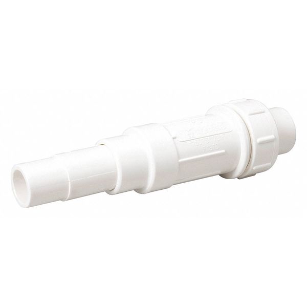 PVC EZ Span Repair Coupling, Solvent x Solvent, 1 in Pipe Size