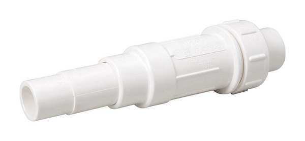 PVC EZ Span Repair Coupling, Solvent x Solvent, 1-1/2 in Pipe Size
