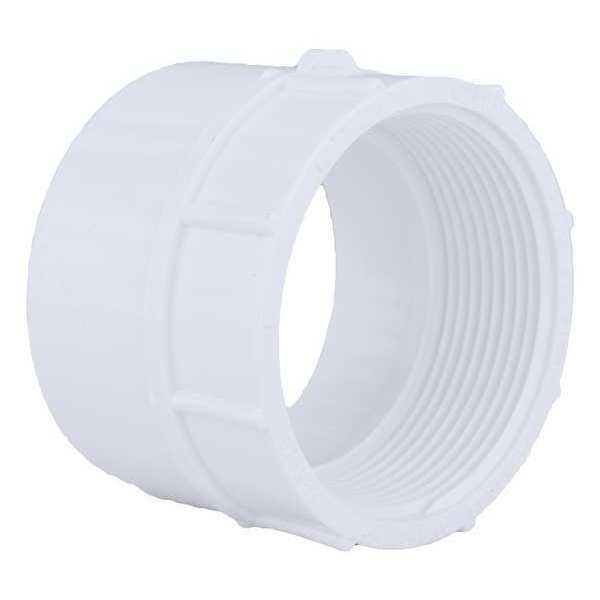 PVC Female Adapter, FNPT X Hub, 2 in Pipe Size