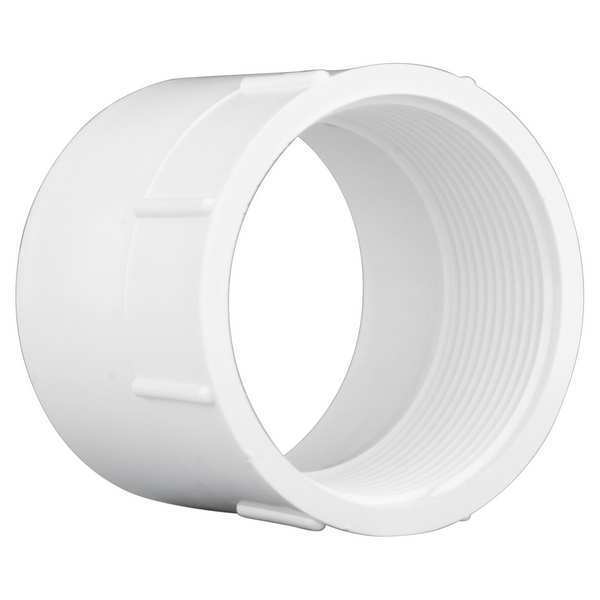 PVC Female Adapter, FNPT X Hub, 3 in Pipe Size