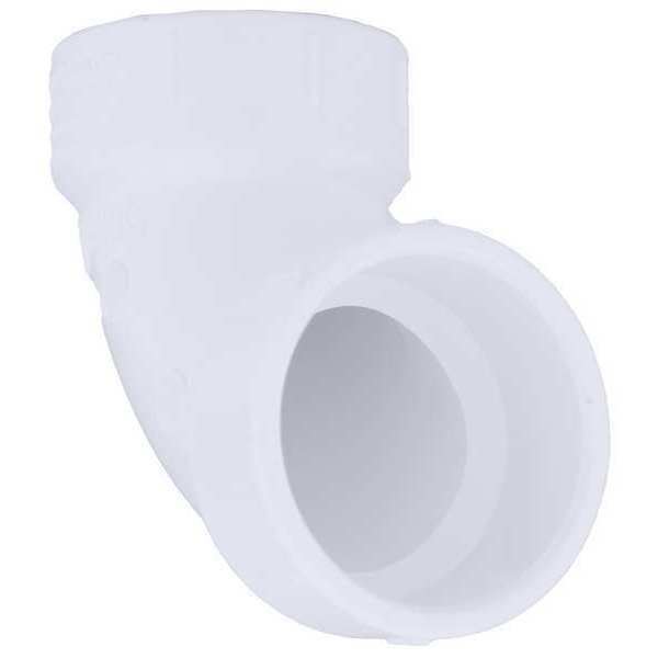 PVC Elbow, 90 Degrees, Hub, 1-1/4 in Pipe Size