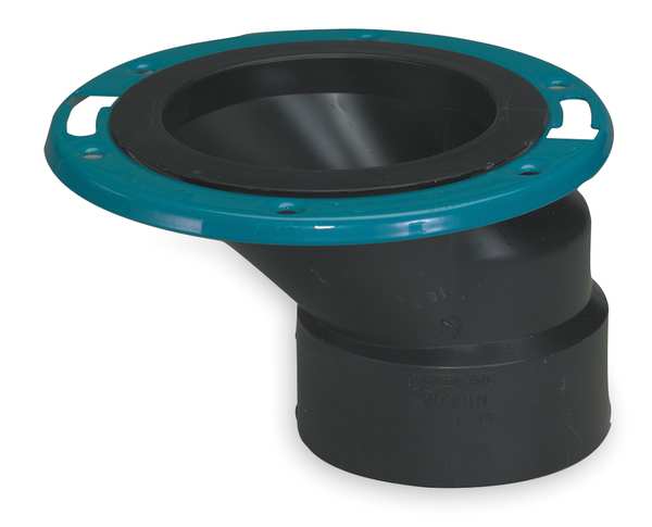 Adj. Closet Flange w/ Metal Ring 4x3