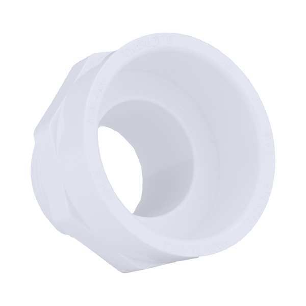 PVC Male Adapter, Hub x MNPT, 1 1/2 in x 1 1/4 in Pipe Size