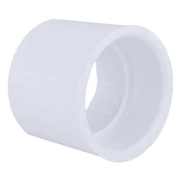 PVC Coupling, Hub, 1-1/4 in Pipe Size