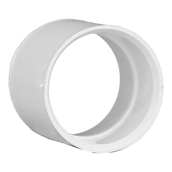 PVC Coupling, Hub, 3 in Pipe Size